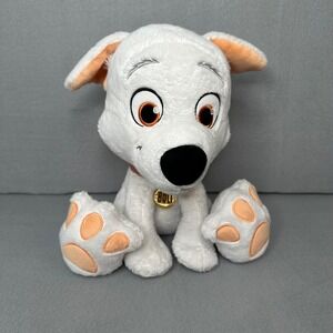 Disney‎ Bolt Plush Dog Stuffed Animal White Lightning Bolt Collar Toy Kids